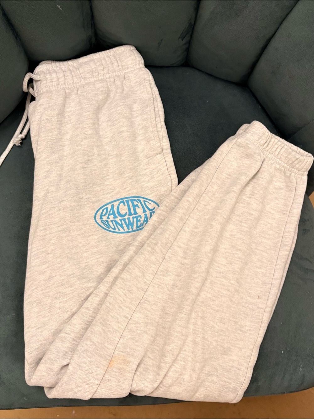 Pacific Sunwear Light Gray Logo Sweatpants